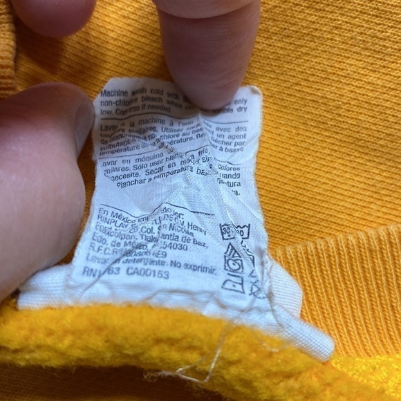 Champion Reverse Weave Orange Cropped Hooded Sweatshirt Size Large - Picture 5 of 9